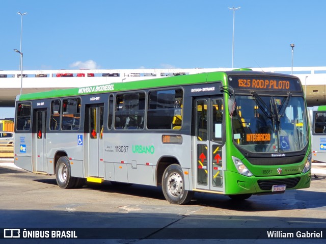 Viação Piracicabana Distrito Federal 118087 na cidade de Brasília, Distrito Federal, Brasil, por William Gabriel. ID da foto: 7910900.