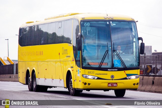 Viação Itapemirim 8835 na cidade de Resende, Rio de Janeiro, Brasil, por Flávio Oliveira. ID da foto: 7974659.