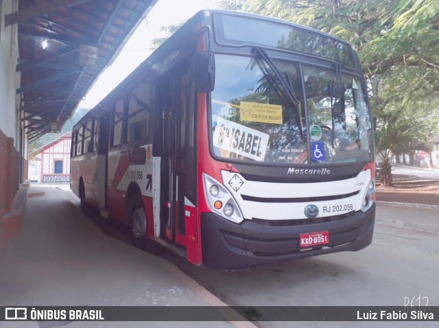 Viação Sul Fluminense RJ 202.056 na cidade de Valença, Rio de Janeiro, Brasil, por Luiz Fabio Silva. Número da foto: #7972924.