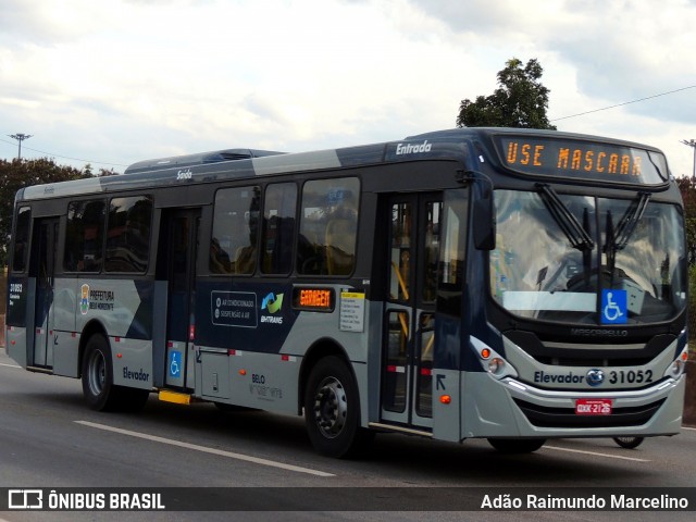 Viação Zurick 31052 na cidade de Belo Horizonte, Minas Gerais, Brasil, por Adão Raimundo Marcelino. Número da foto: #7974518.
