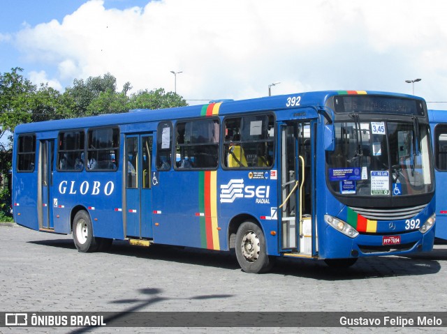 Transportadora Globo 392 na cidade de Recife, Pernambuco, Brasil, por Gustavo Felipe Melo. ID da foto: 7972625.