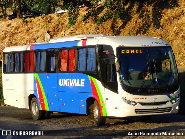 Univale Transportes F-0980 na cidade de Belo Horizonte, Minas Gerais, Brasil, por Adão Raimundo Marcelino. ID da foto: 7998848.