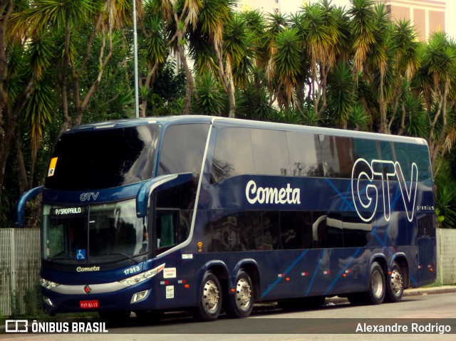 Viação Cometa 17313 na cidade de Curitiba, Paraná, Brasil, por Alexandre Rodrigo. Número da foto: #7997294.