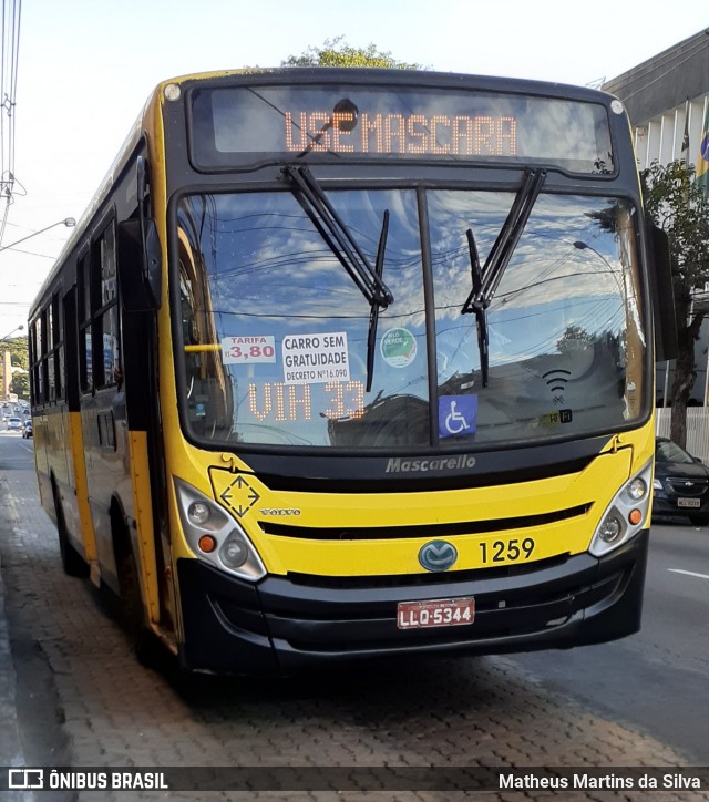 Viação Sul Fluminense 1259 na cidade de Volta Redonda, Rio de Janeiro, Brasil, por Matheus Martins da Silva. ID da foto: 7998302.