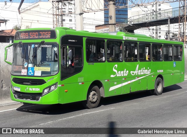 Transportes Santo Antônio RJ 161.124 na cidade de Duque de Caxias, Rio de Janeiro, Brasil, por Gabriel Henrique Lima. ID da foto: 7997715.