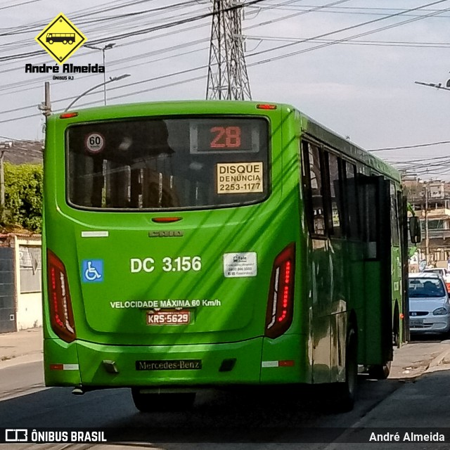 Transportes Santo Antônio DC 3.156 na cidade de Duque de Caxias, Rio de Janeiro, Brasil, por André Almeida. Número da foto: #8001317.