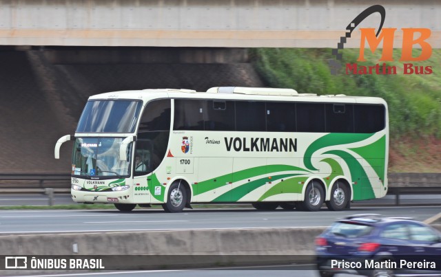 Empresa de Transportes Coletivos Volkmann 1700 na cidade de Sumaré, São Paulo, Brasil, por Prisco Martin Pereira. Número da foto: #8000320.