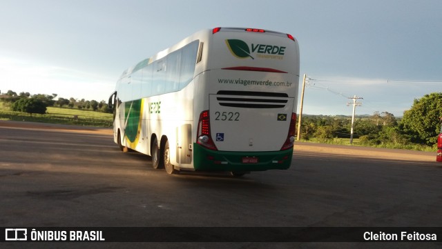 Verde Transportes 2522 na cidade de Iporá, Goiás, Brasil, por Cleiton Feitosa. ID da foto: 8001456.