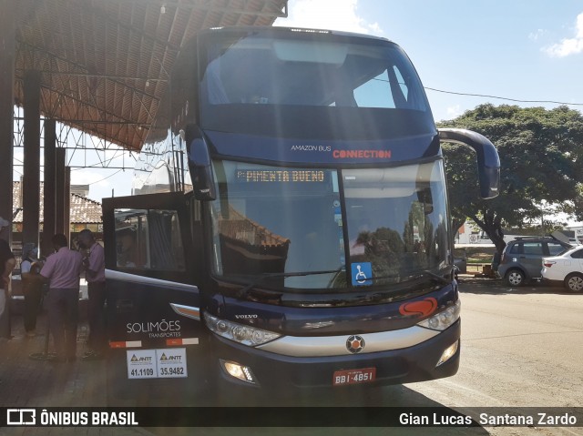 Eucatur - Empresa União Cascavel de Transportes e Turismo 5319 na cidade de Ouro Preto do Oeste, Rondônia, Brasil, por Gian Lucas  Santana Zardo. Número da foto: #7999855.