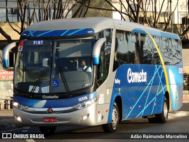 Viação Cometa 12315 na cidade de Contagem, Minas Gerais, Brasil, por Adão Raimundo Marcelino. Número da foto: #8004902.