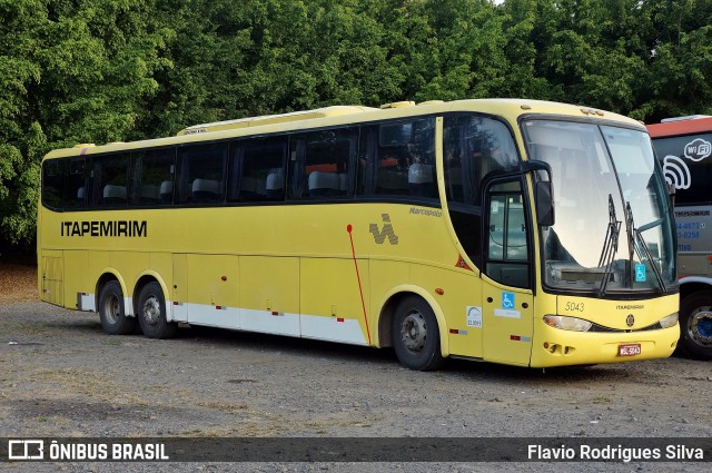 Viação Itapemirim 5043 na cidade de Paraíba do Sul, Rio de Janeiro, Brasil, por Flavio Rodrigues Silva. ID da foto: 8004009.