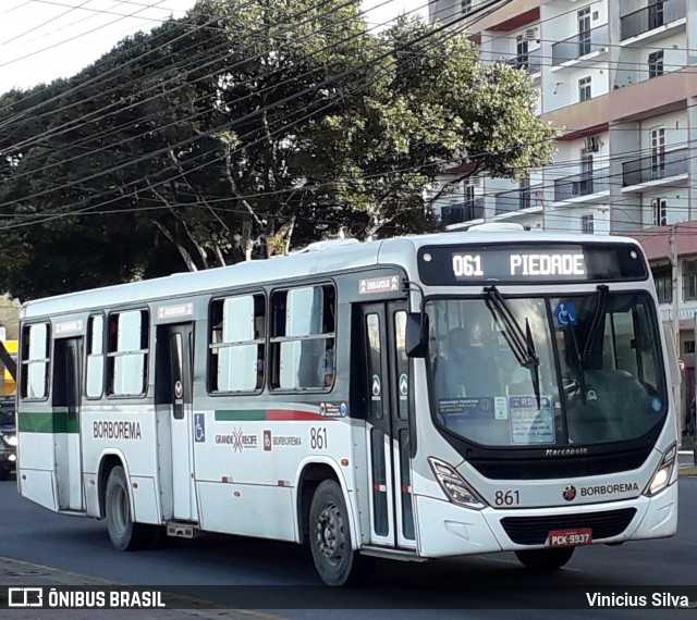 Borborema Imperial Transportes 861 na cidade de Recife, Pernambuco, Brasil, por Vinicius Silva. ID da foto: 8004852.