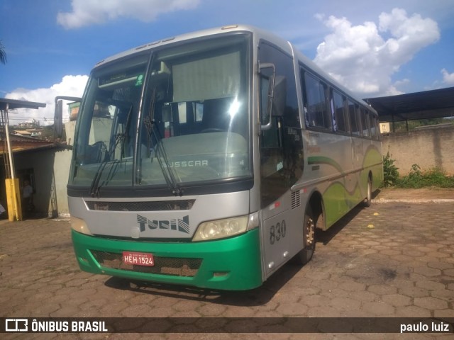 Turin Transportes 830 na cidade de Congonhas, Minas Gerais, Brasil, por Paulo Luiz. ID da foto: 8002407.