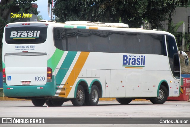 Trans Brasil > TCB - Transporte Coletivo Brasil 1020 na cidade de Goiânia, Goiás, Brasil, por Carlos Júnior. ID da foto: 8004524.