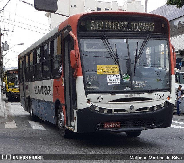 Viação Sul Fluminense 1162 na cidade de Volta Redonda, Rio de Janeiro, Brasil, por Matheus Martins da Silva. ID da foto: 8005725.