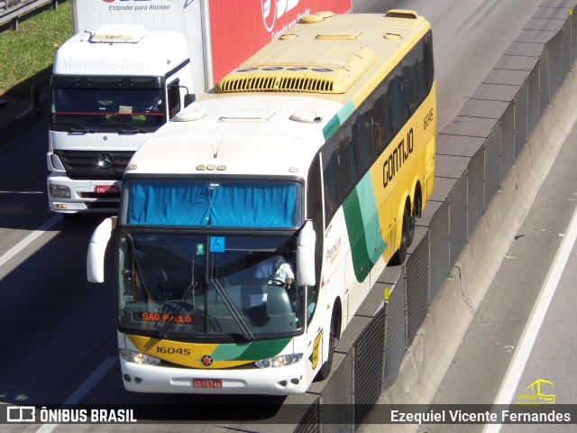 Empresa Gontijo de Transportes 16045 na cidade de São José dos Campos, São Paulo, Brasil, por Ezequiel Vicente Fernandes. ID da foto: 8006616.