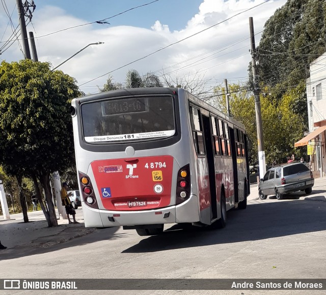 Express Transportes Urbanos Ltda 4 8794 na cidade de São Paulo, São Paulo, Brasil, por Andre Santos de Moraes. ID da foto: 8006979.