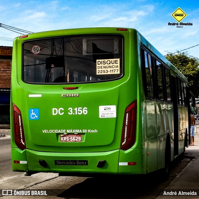 Transportes Santo Antônio DC 3.156 na cidade de Duque de Caxias, Rio de Janeiro, Brasil, por André Almeida. ID da foto: 8006517.