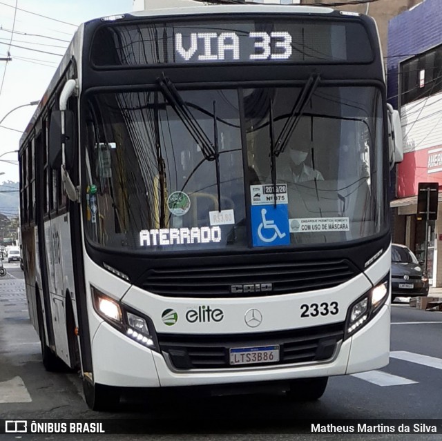 Viação Elite 2333 na cidade de Volta Redonda, Rio de Janeiro, Brasil, por Matheus Martins da Silva. Número da foto: #8005713.