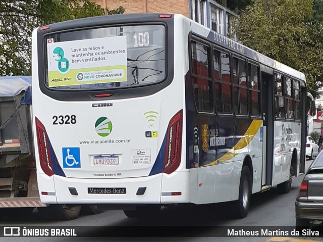 Viação Elite 2328 na cidade de Volta Redonda, Rio de Janeiro, Brasil, por Matheus Martins da Silva. Número da foto: #8005716.