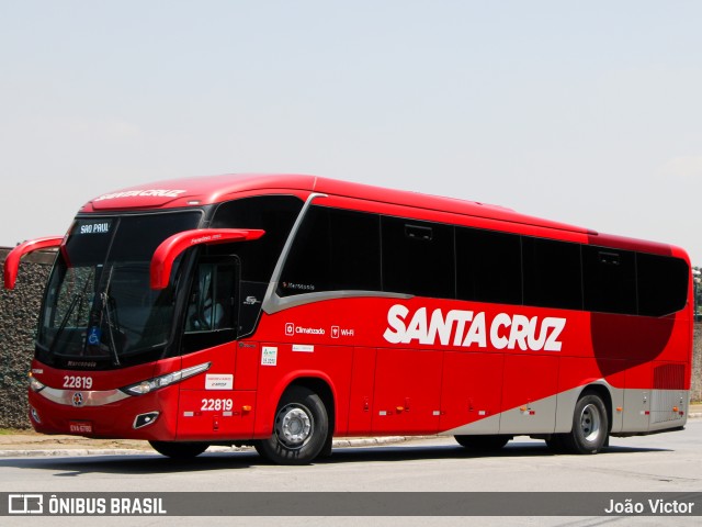 Viação Santa Cruz 22819 na cidade de São Paulo, São Paulo, Brasil, por João Victor. Número da foto: #8007899.