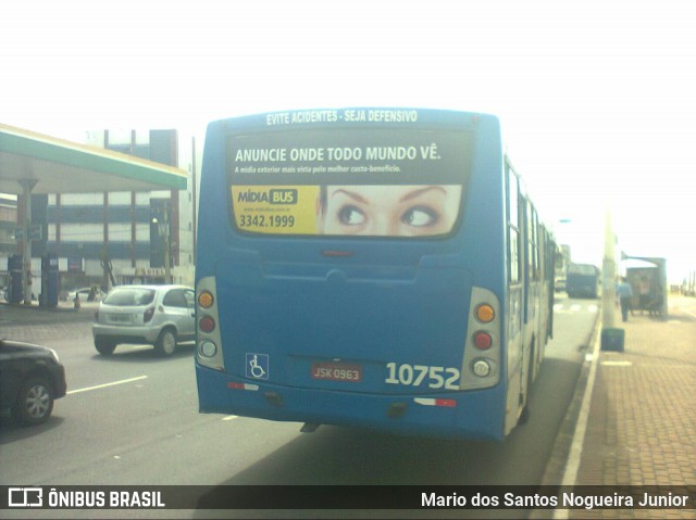 Concessionária Salvador Norte - CSN Transportes 10752 na cidade de Salvador, Bahia, Brasil, por Mario dos Santos Nogueira Junior. ID da foto: 8005434.