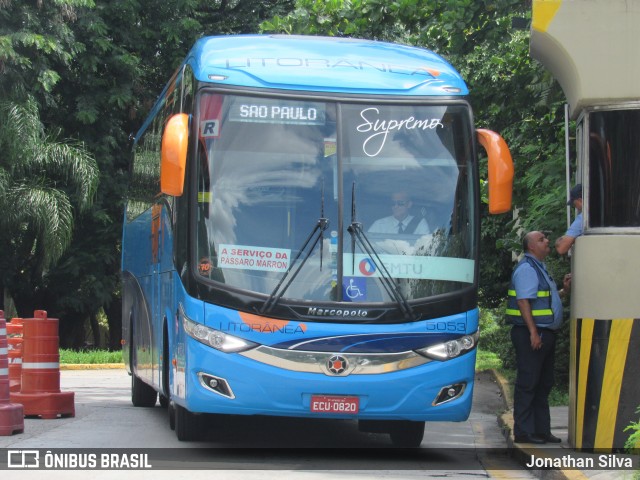 Litorânea Transportes Coletivos 5053 na cidade de São Paulo, São Paulo, Brasil, por Jonathan Silva. ID da foto: 8006735.