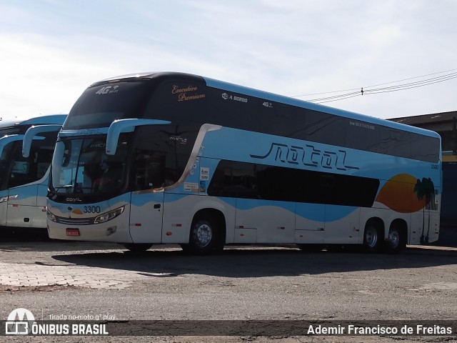 Transportadora Turística Natal 3300 na cidade de Mogi das Cruzes, São Paulo, Brasil, por Ademir Francisco de Freitas. Número da foto: #8006179.