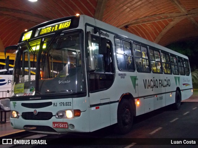 Viação Falcão RJ 179.022 na cidade de Barra Mansa, Rio de Janeiro, Brasil, por Luan Costa. ID da foto: 8009445.