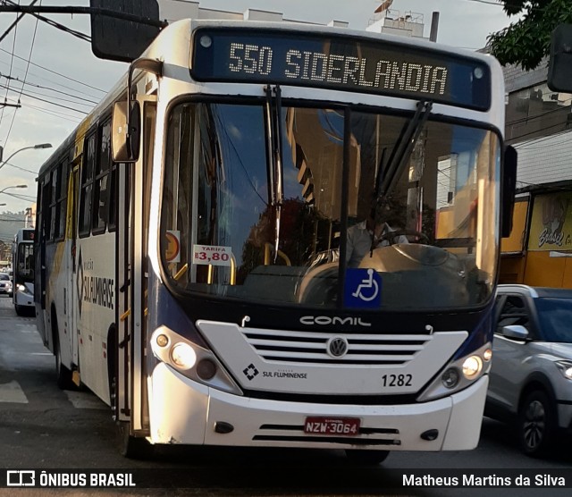 Viação Sul Fluminense 1282 na cidade de Volta Redonda, Rio de Janeiro, Brasil, por Matheus Martins da Silva. ID da foto: 8008537.