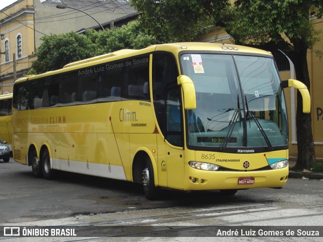 Viação Itapemirim 8635 na cidade de Rio de Janeiro, Rio de Janeiro, Brasil, por André Luiz Gomes de Souza. ID da foto: 8009873.