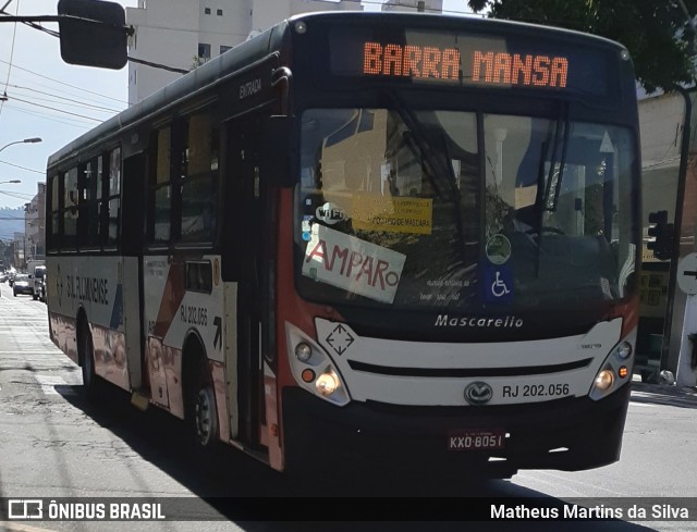 Viação Sul Fluminense RJ 202.056 na cidade de Volta Redonda, Rio de Janeiro, Brasil, por Matheus Martins da Silva. Número da foto: #8008498.