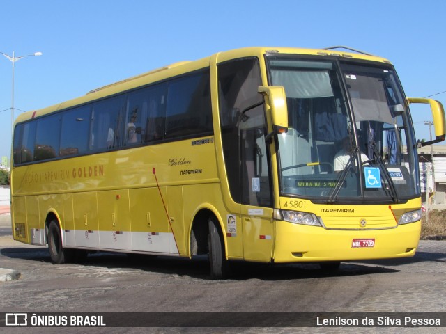 Viação Itapemirim 45801 na cidade de Caruaru, Pernambuco, Brasil, por Lenilson da Silva Pessoa. ID da foto: 8013139.