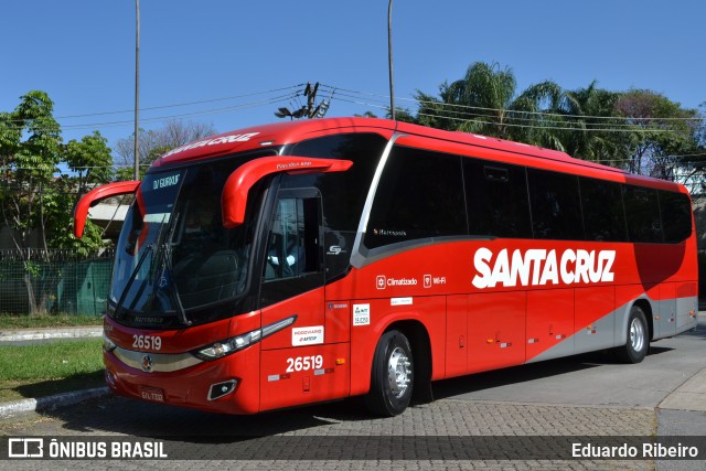 Viação Santa Cruz 26519 na cidade de São Paulo, São Paulo, Brasil, por Eduardo Ribeiro. Número da foto: #8010641.