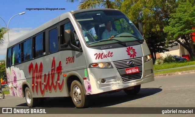 Mult Fretamento e Turismo 5900 na cidade de Jaguariúna, São Paulo, Brasil, por gabriel maciel. Número da foto: #8011404.