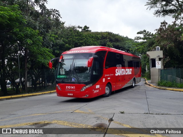 Viação Santa Cruz 210141 na cidade de São Paulo, São Paulo, Brasil, por Cleiton Feitosa. ID da foto: 8011605.