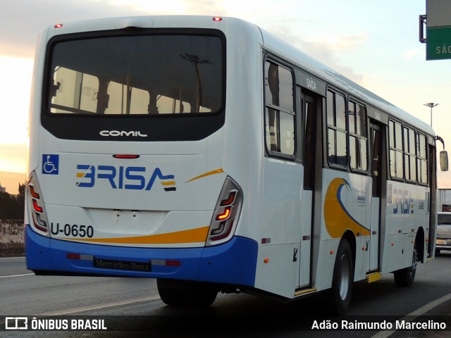 Transportes Metropolitanos Brisa U-0650 na cidade de Belo Horizonte, Minas Gerais, Brasil, por Adão Raimundo Marcelino. ID da foto: 8012961.