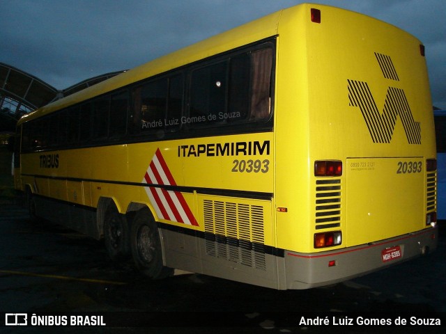 Viação Itapemirim 20393 na cidade de Aparecida, São Paulo, Brasil, por André Luiz Gomes de Souza. Número da foto: #8015400.