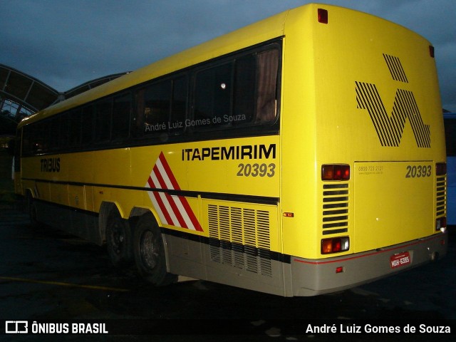 Viação Itapemirim 20393 na cidade de Aparecida, São Paulo, Brasil, por André Luiz Gomes de Souza. ID da foto: 8015400.