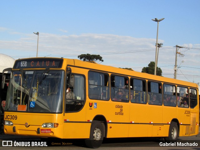 Expresso Azul JC309 na cidade de Curitiba, Paraná, Brasil, por Gabriel Machado. ID da foto: 8015498.