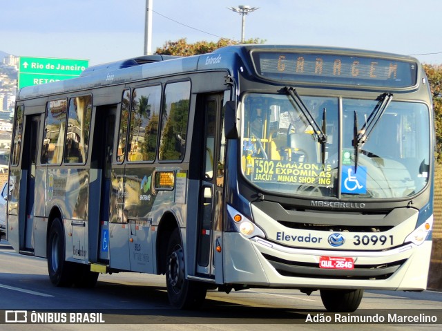 Viação Zurick 30991 na cidade de Belo Horizonte, Minas Gerais, Brasil, por Adão Raimundo Marcelino. ID da foto: 8015953.