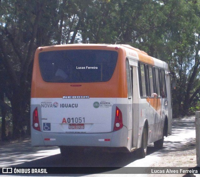 Viação São José A01051 na cidade de Nova Iguaçu, Rio de Janeiro, Brasil, por Lucas Alves Ferreira. ID da foto: 8014709.