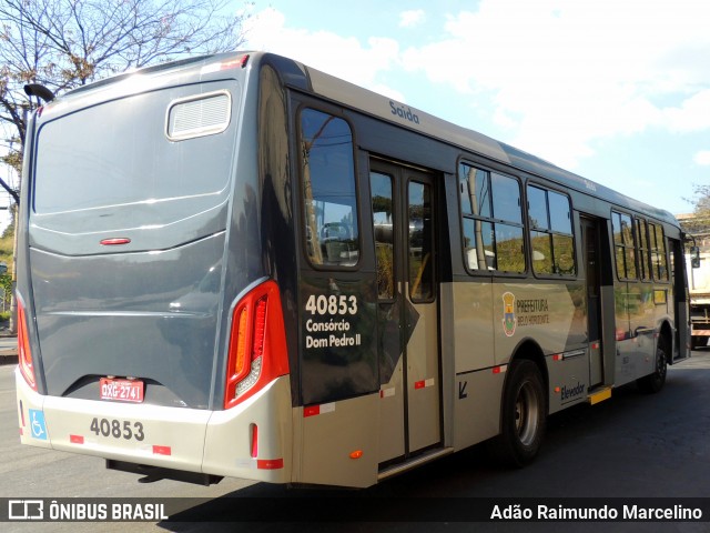 Viação Euclásio 40853 na cidade de Belo Horizonte, Minas Gerais, Brasil, por Adão Raimundo Marcelino. Número da foto: #8016314.