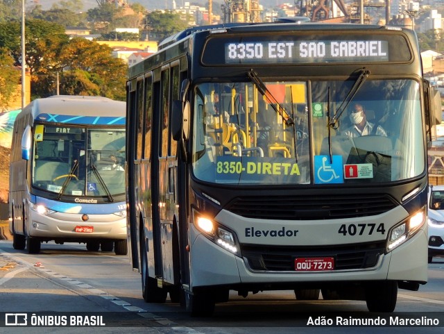 Viação Jardins 40774 na cidade de Belo Horizonte, Minas Gerais, Brasil, por Adão Raimundo Marcelino. Número da foto: #8016005.