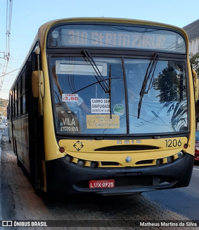 Viação Sul Fluminense 1206 na cidade de Volta Redonda, Rio de Janeiro, Brasil, por Matheus Martins da Silva. Número da foto: #8016636.