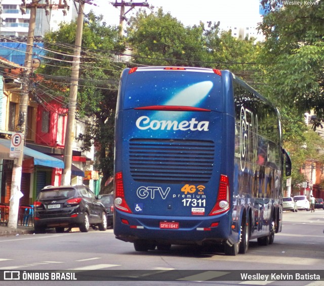 Viação Cometa 17311 na cidade de São Paulo, São Paulo, Brasil, por Weslley Kelvin Batista. Número da foto: #8017689.