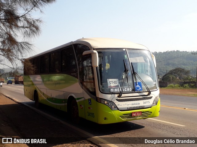 Rio Negro Fretamento e Turismo 34115 na cidade de Congonhas, Minas Gerais, Brasil, por Douglas Célio Brandao. Número da foto: #8018845.