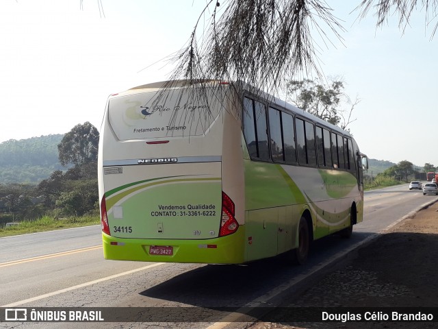 Rio Negro Fretamento e Turismo 34115 na cidade de Congonhas, Minas Gerais, Brasil, por Douglas Célio Brandao. Número da foto: #8018894.