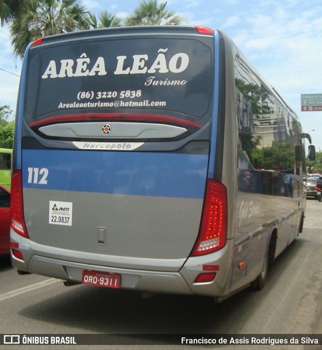 Arêa Leão Turismo 112 na cidade de Teresina, Piauí, Brasil, por Francisco de Assis Rodrigues da Silva. Número da foto: #8018148.