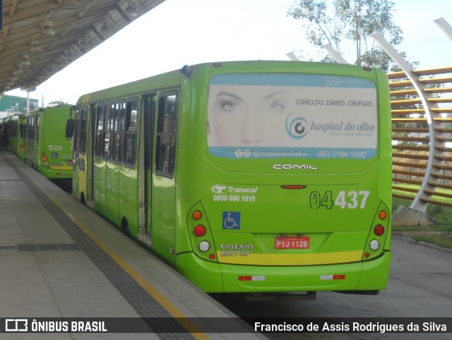 Transcol Transportes Coletivos 04437 na cidade de Teresina, Piauí, Brasil, por Francisco de Assis Rodrigues da Silva. Número da foto: #8018145.
